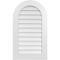 Ekena Millwork Round Top Surface Mount PVC Gable Vent: Non-Functional, w/ 3-1/2"W x 1"P Standard Frame, 22"W x 38"H GVPRT22X3801SN - alternate 1